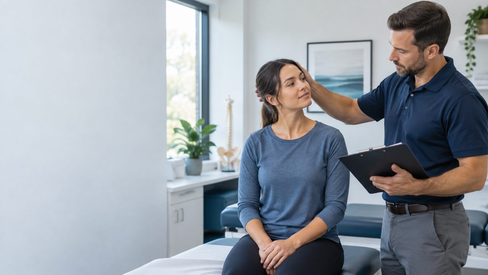 Careful clinical evaluation after an automobile collision
